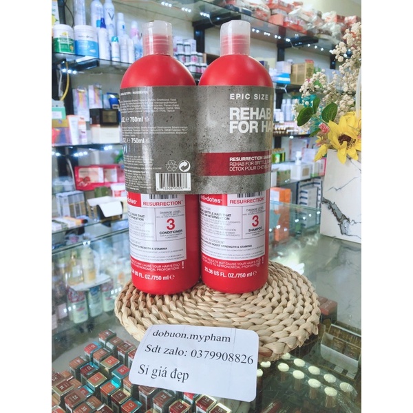 BỘ DẦU GỘI XẢ TIGI ĐỎ