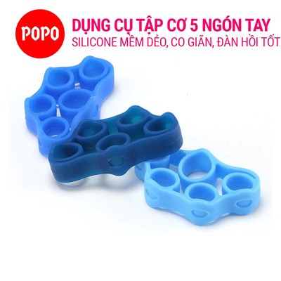 Dụng Cụ Tập Cơ Tay 5 Ngón YGW24 POPO bằng Silicon mềm dẻo, chống nứt nẻ, thiết kế nhỏ gọn