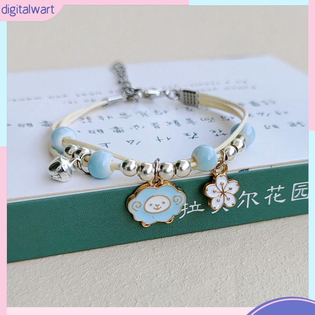 |Đào| Vòng Đeo Tay Tối Giản Bằng Hợp Kim Hình Thỏ Hoạt Hình Xinh Xắn Thời Trang Cho Bé Gái