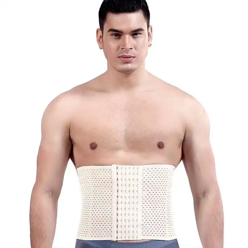 Đai nịt bụng giảm mỡ có 6 hàng móc gài tiện lợi dành cho nam Đai nịt bụng 6 hàng móc cài định hình vóc dáng chất lượng c