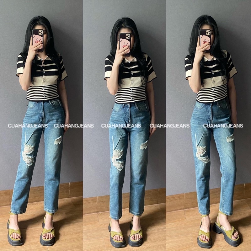quần baggy jeans rách