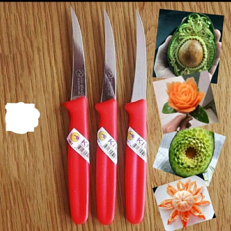 #Hàng sịn có tem# Dao tỉa mũi nhọn dáng cong Kiwi thái lan hàng sịn có tem -dao sắc bén nhỏ gọn tỉa được nhiều kiểu hình