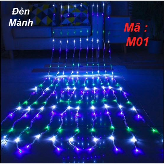 Dây Đèn Led Nháy Thả Rèm Mưa Rơi Nháy Thác Nước - Đèn Nháy Thả Mành, Trang Trí Cây Đẹp Lung Linh, Trang Trí Noel