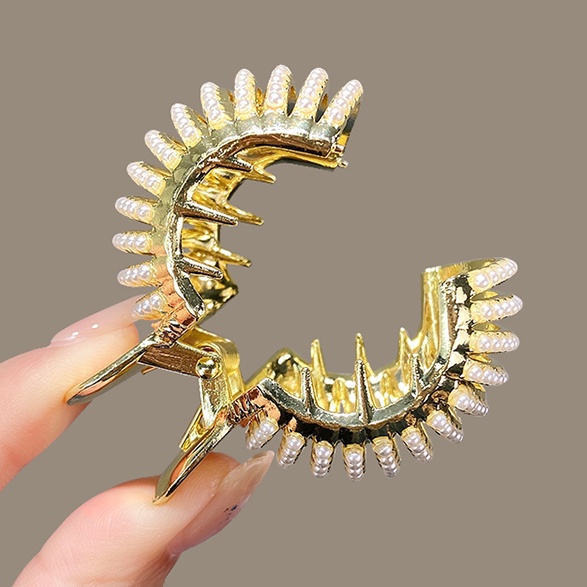 Kẹp Tóc Kim Loại Đính Đá Lấp Lánh Thời Trang Cho Nữ