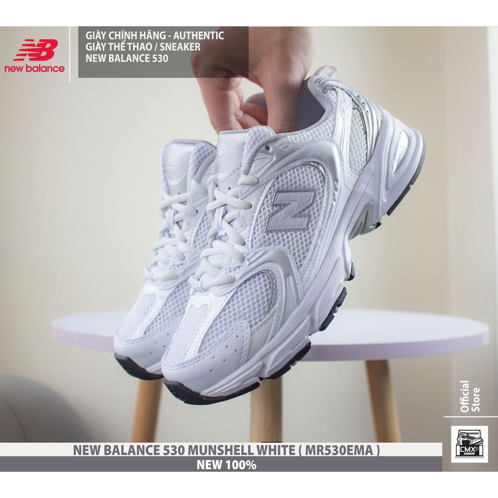 😘  Giày New Balance 530 'Munsell White '  - HÀNG CHÍNH HÃNG 100%