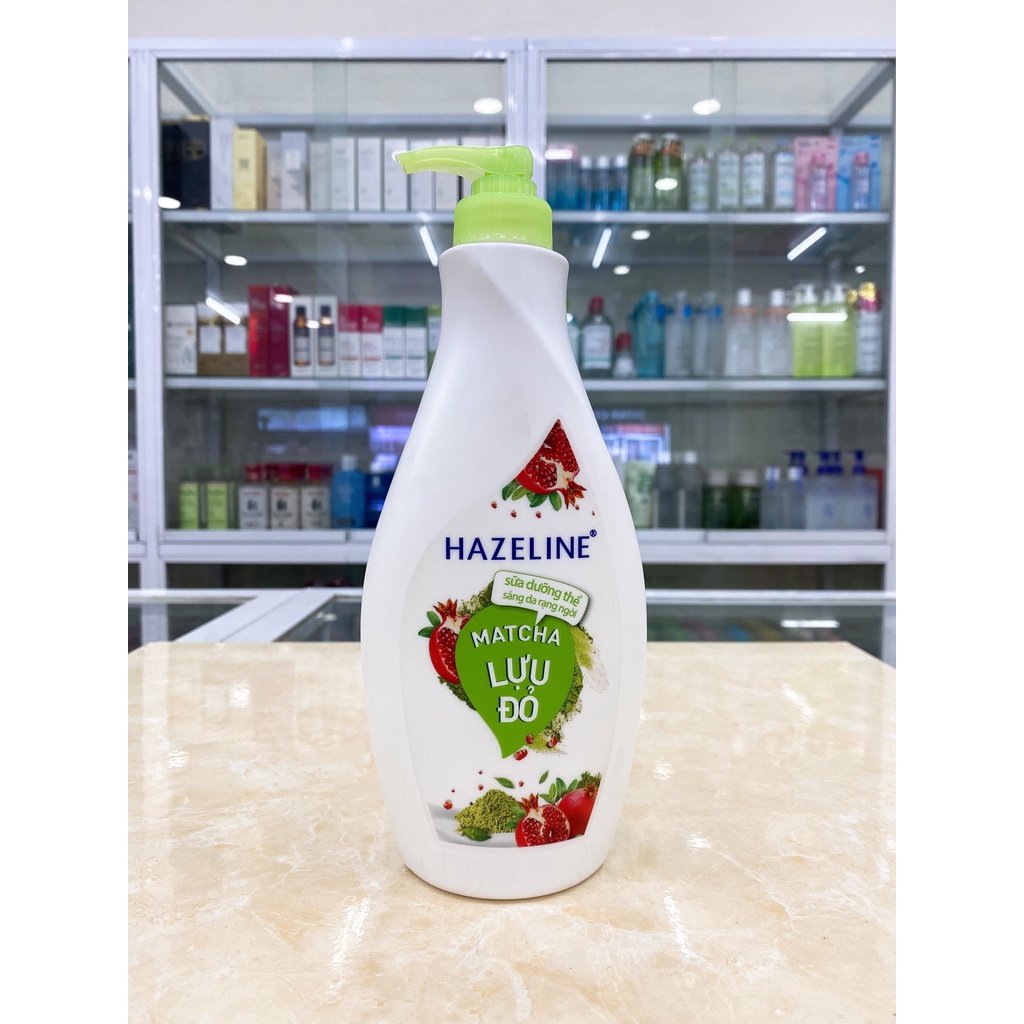 (370ml) Sữa Dưỡng Thể Ẩm Mịn Trắng Da Hazeline Matcha Và Lựu Đỏ Chính Hãng Mẫu Mới