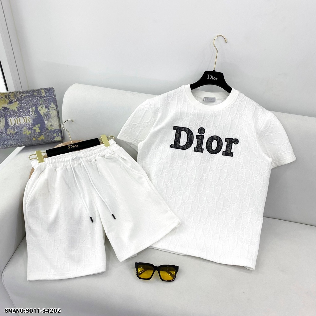 Bộ Quần Áo Di ô Nam Nữ Thêu Chữ Cực Xịn - Bộ Di ô Nam Nữ Dập Họa Tiết Nổi Siêu Đẹp