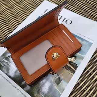 Foxer animal printed wallet CN Brown