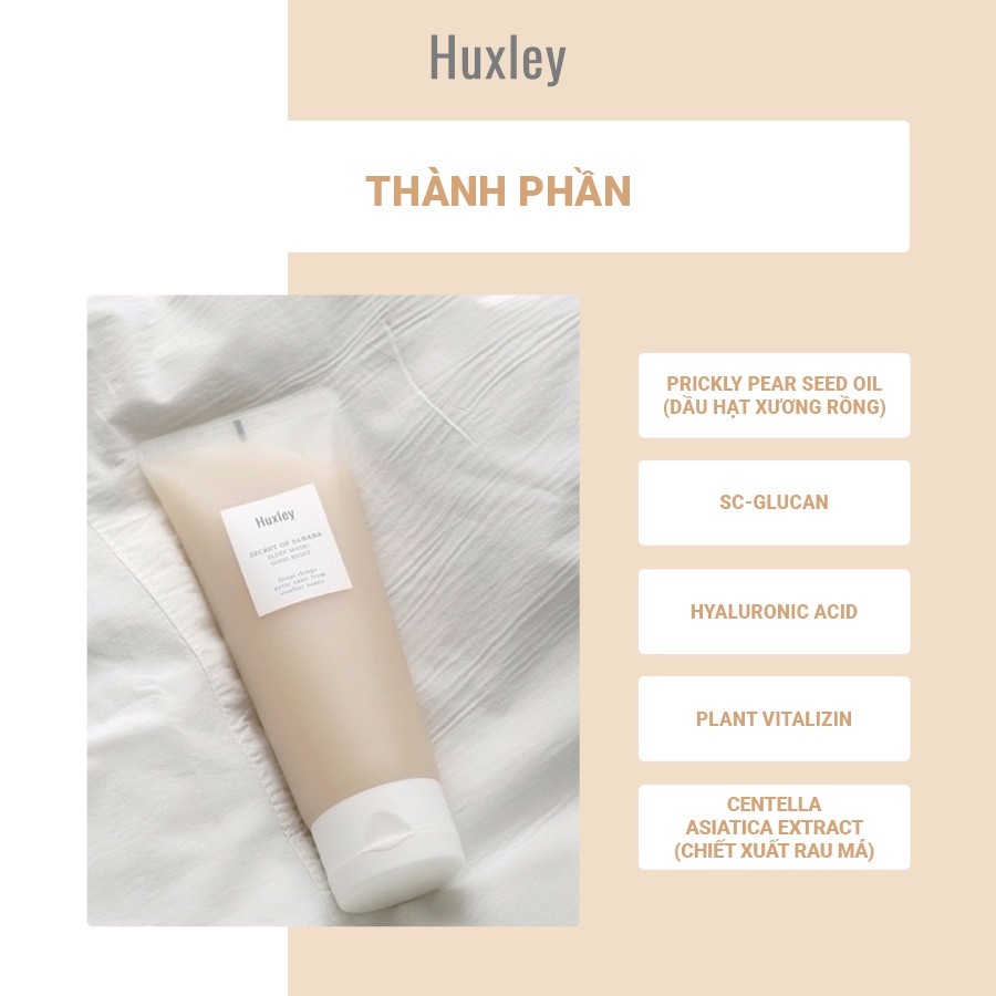 Hộp 12 gói Mặt Nạ Ngủ Huxley Secret of Sahara Sleep Mask ; Good Night 12 góix5ml