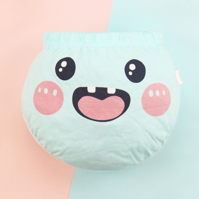 Quần Lót Cotton Mềm Mại Thoáng Khí In Họa Tiết Hoạt Hình Đáng Yêu Cho Bé