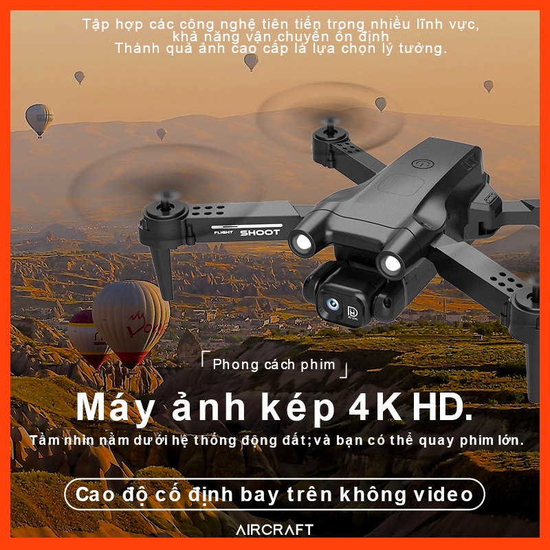 Flycam H7pro camera 4k UHD flaycam chiều cao cố định Drone Tự động tránh chướng ngại vật chuyến bay quỹ đạo Drone
