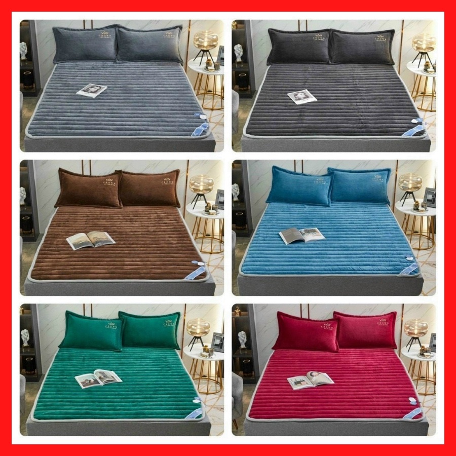 Thảm trải giường trơn mầu nỉ nhung mùa đông kháng khuẩn cao cấp hàng loại 1 sezi 1m6,1m8,2m2