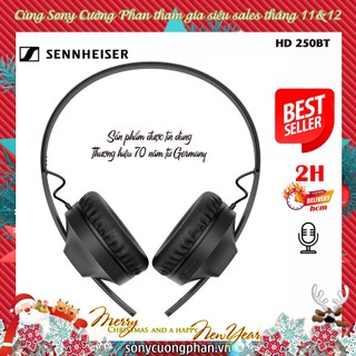Tai Nghe Sennheiser HD 250BT Màu Đen - Hàng Chính Hãng - Bảo Hành 24 Tháng