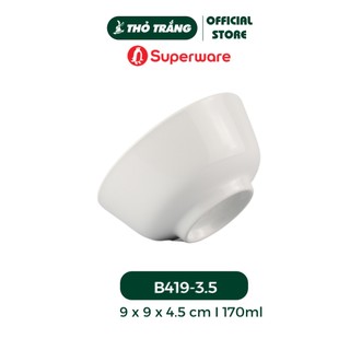 Chén, dĩa chấm màu trắng Srithai Superware Thái Lan cao cấp