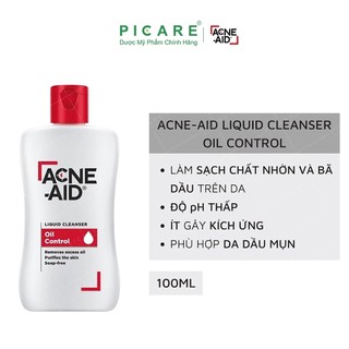 Sữa rửa mặt acne-aid liquid cleanser - sạch da hết lo mụn trứng cá 100ml