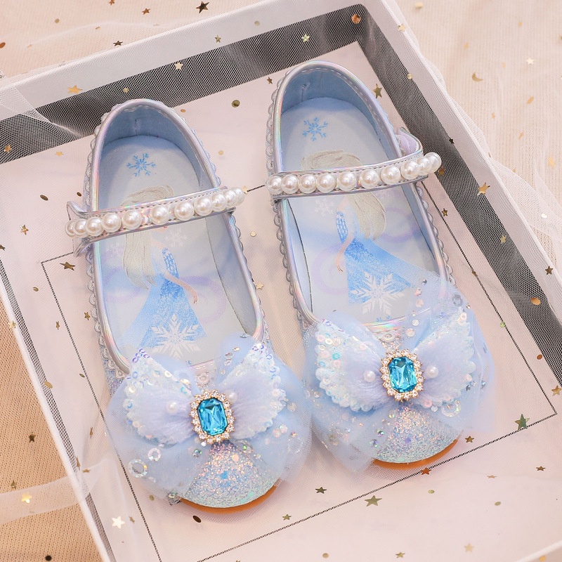 Giày búp bê Elsa công chúa cho bé gái 2-7 tuổi xinh xắn mềm mại