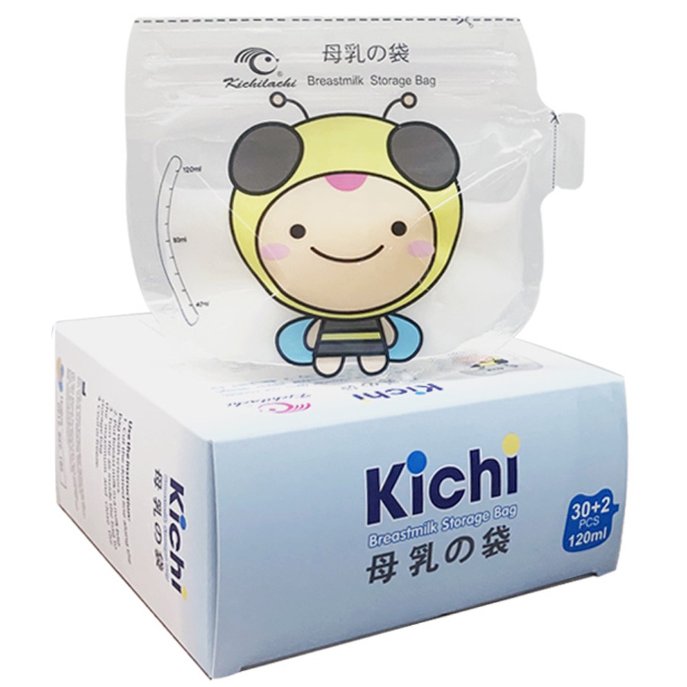 Túi trữ sữa Kichi 120ml, 250ml Có Vòi rót tiện lợi