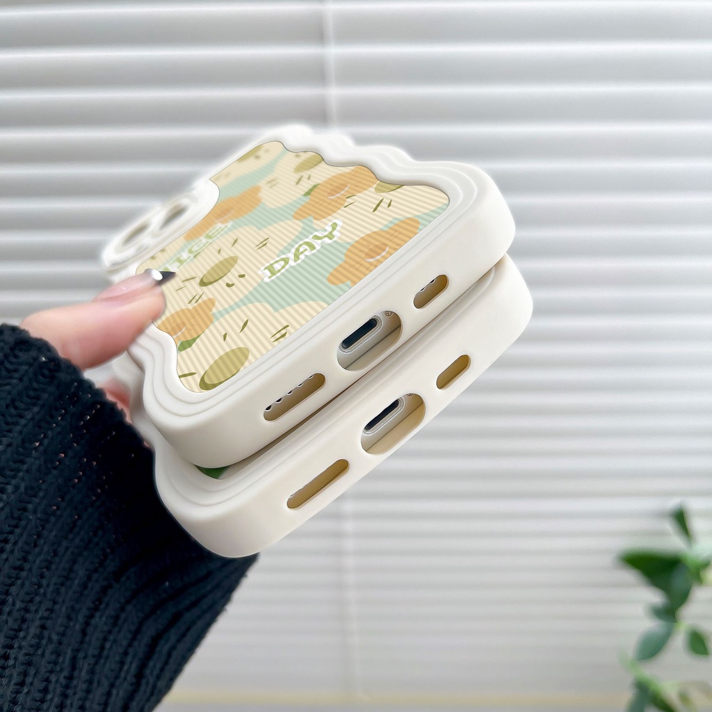 Ốp Điện Thoại TPU Mềm Chống Rơi / Dấu Vân Tay Họa Tiết Hoa Cho iPhone 7 8 Plus 11 14 12 13 Pro Max XR 6 6s 14 Plus X XS Max SE 2020