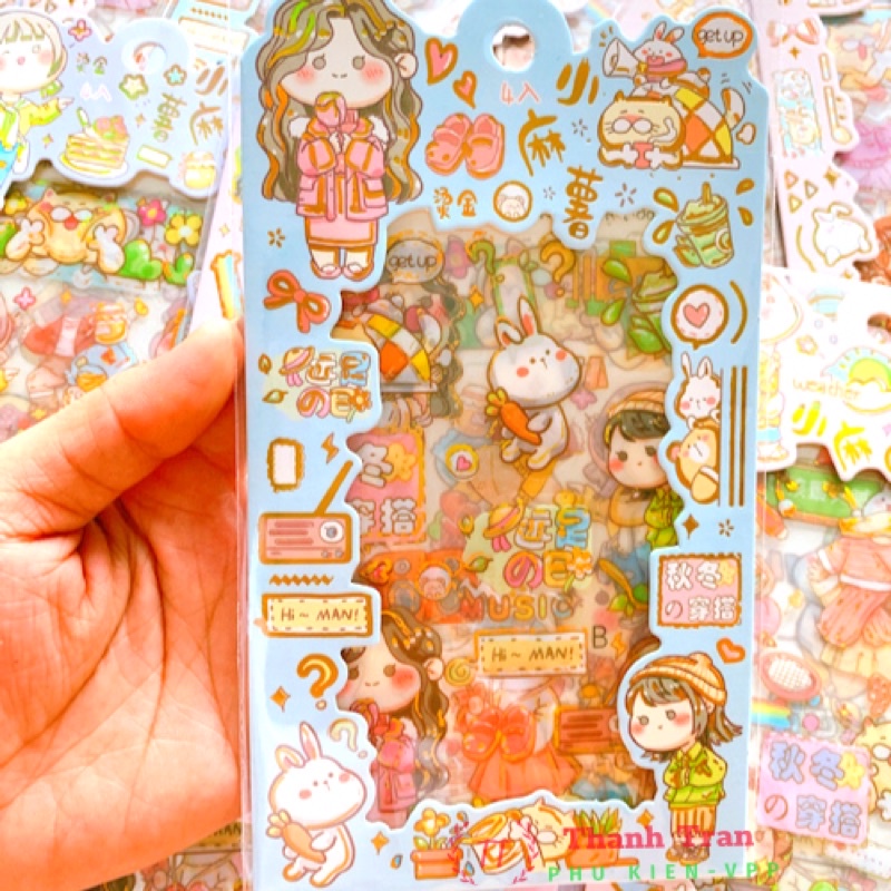 Sticker bộ 4 tấm