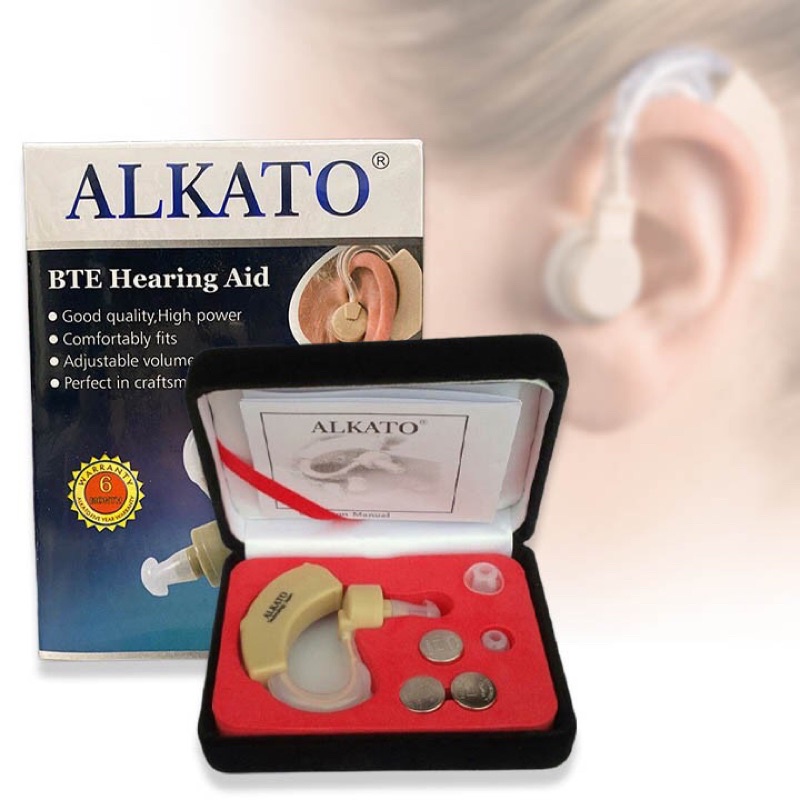 Tai nghe Máy trợ thính không dây VT-113 VT113 Alkato,Máy trợ thính máy điếc gài tai không dây VT113 ALKATO