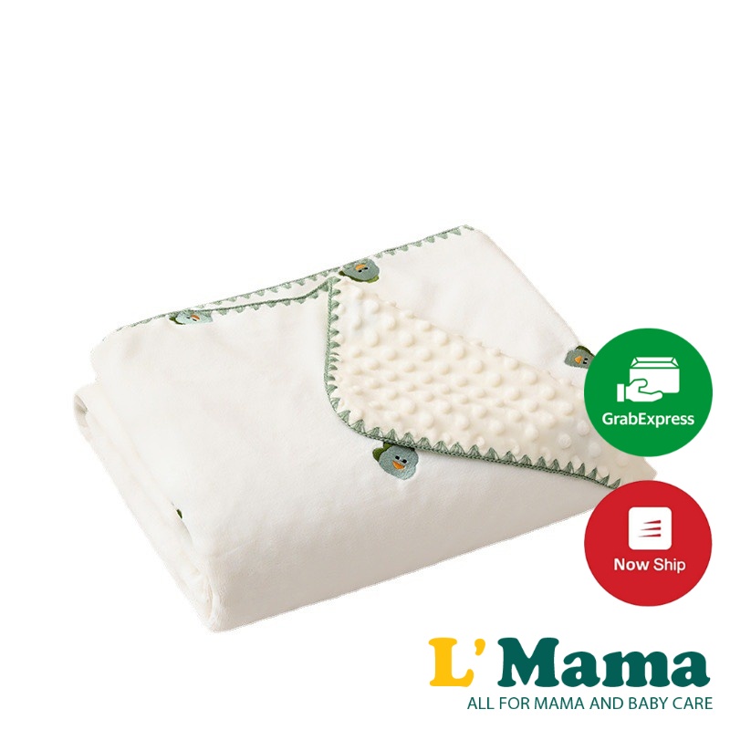 Chăn Nhung Hạt Đậu 1m*1m2 - Chăn Nhung Thêu Hình Siêu Xinh Siêu Mềm Mịn Cho Bé Phong Cách Hàn Quốc