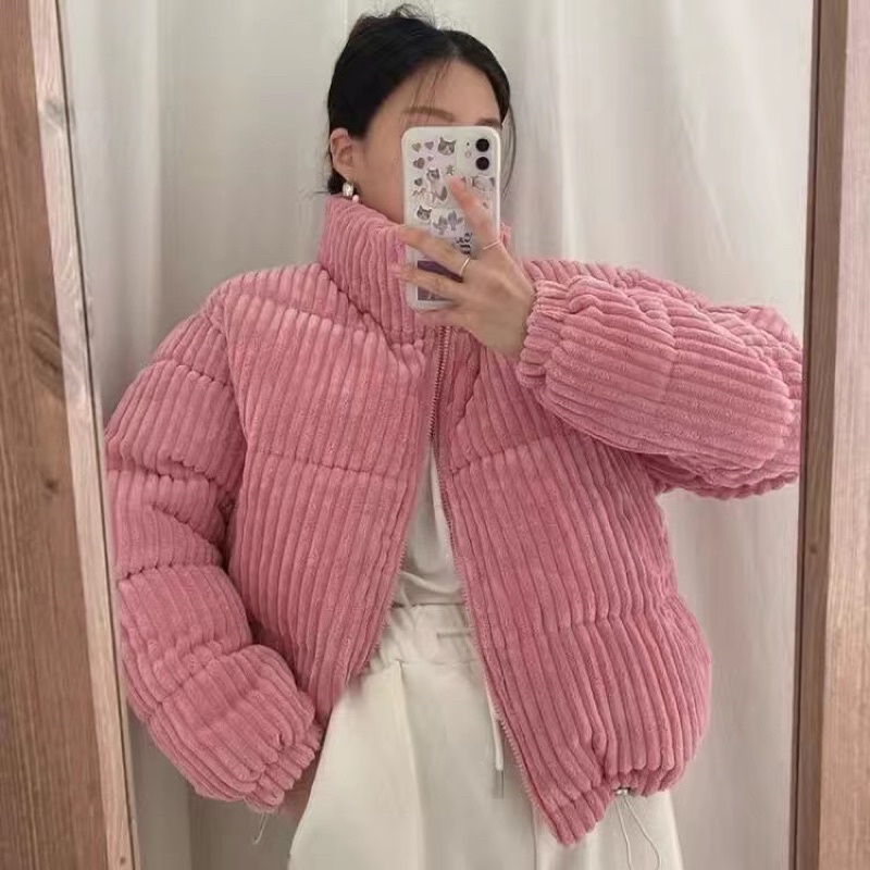 (M2) Áo phao nhung hàng order Quảng Châu chất lượng (có dây rút bên dưới)