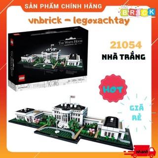 Lego architecture 21054 đồ chơi lắp ráp nhà trắng chính hãng