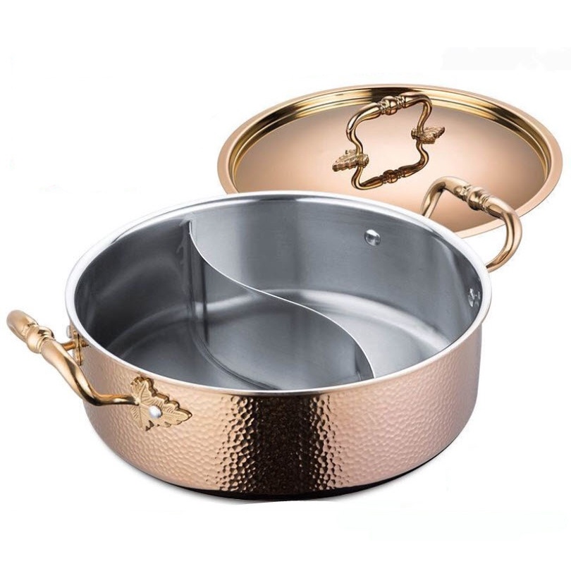 Nồi lẩu 2 ngăn inox 304 đáy 3 lớp Legacy LG001