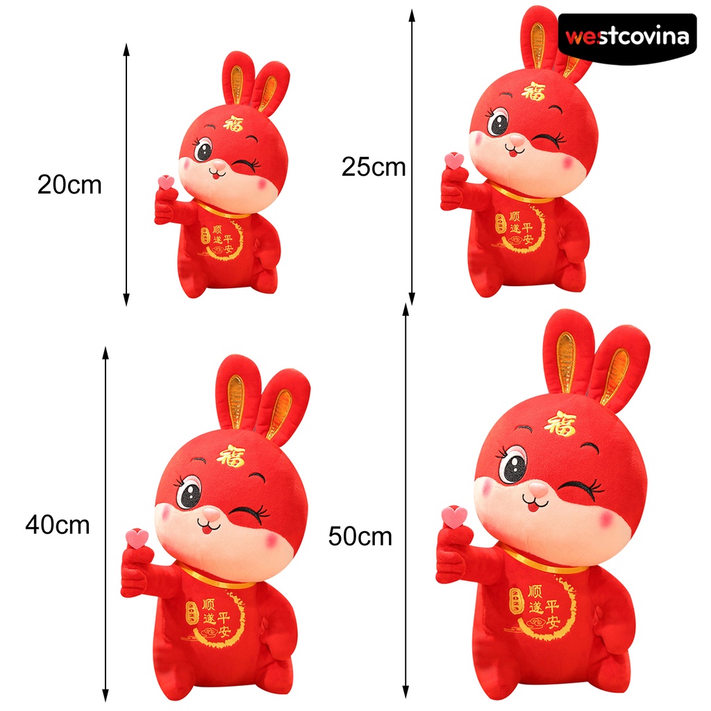 [Hot]☃Thỏ Nhồi Bông Ba Chiều Trang Trí Lễ Hội