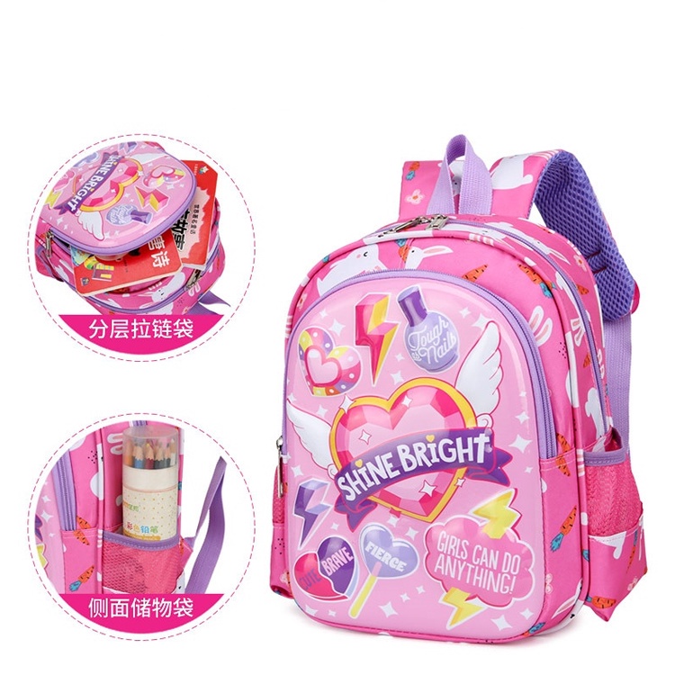 Balo Đi Học Giảm Cân Trọng Lượng Nhẹ In Họa Tiết Hoạt Hình Mới Cho Bé Trai Và Gái 3-6 Tuổi