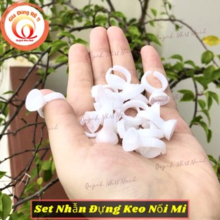 Sét nhẫn đựng keo nối mi / nhẫn đựng keo nối mi