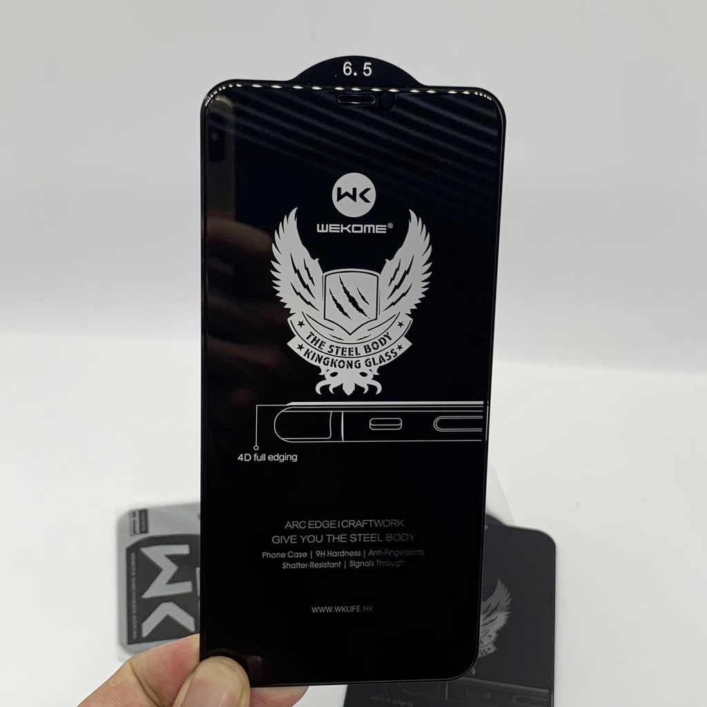 Cường lực KingKong iphone chống nhìn trộm WK 4D 14 pro max 13 pro max 12 pro max 11 pro max xs max x xr 7 8 plus