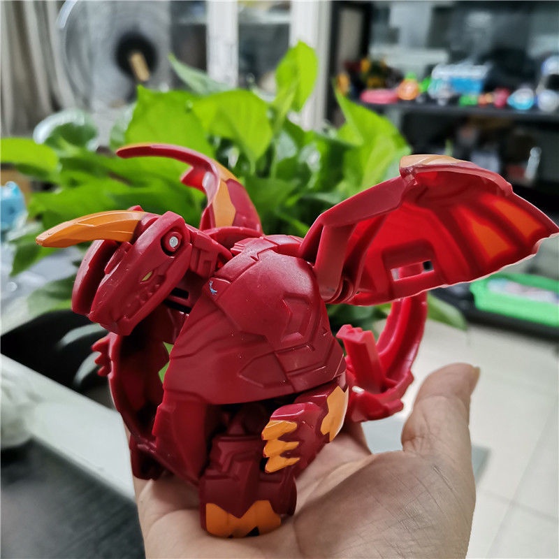 ✨Ins Đồ Chơi Chiến Đấu Hai Đầu Hình Trứng Sư Tử Bakugan Kỳ Lân Lửa Tối Phiên Bản Lớn