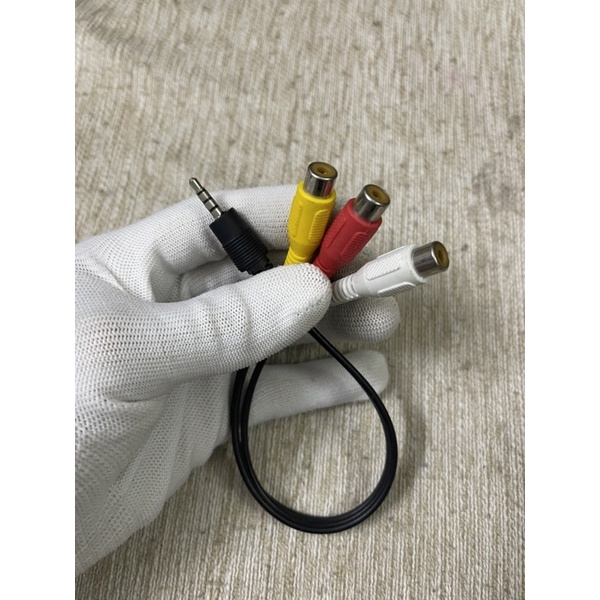 Cáp chuyển tín hiệu 3.5mm sang AV 3 đầu RCa