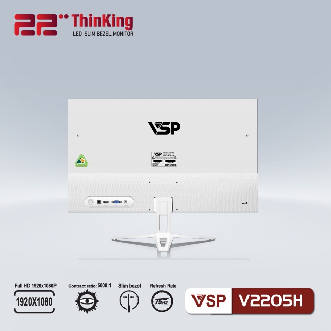 Màn hình LED monitor VSP 22inch V2205H Full HD New Box bảo hành 24 Tháng | BigBuy360 - bigbuy360.vn