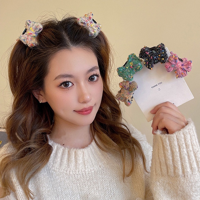 Kẹp Tóc Hình Nơ Nhỏ Xinh Xắn Phong Cách Hàn Quốc Dễ Thương