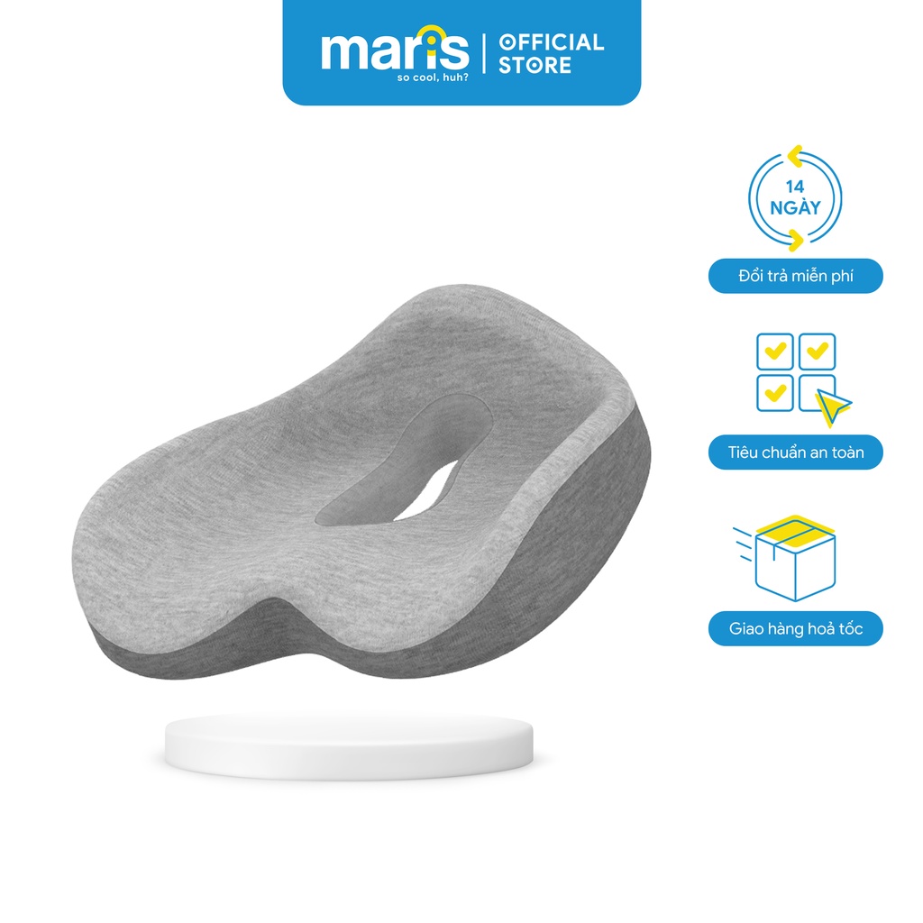 Đệm Gối Lót Ghế Văn Phòng, Ôtô Hỗ Trợ Xương Cụt, Ê Mỏi Mông Cao Cấp Maris MR-509