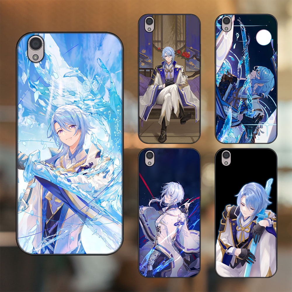 Ốp lưng Oppo A37 Neo 9, F1 Plus viền đen in hình Kamisato Ayato Genshin Impact