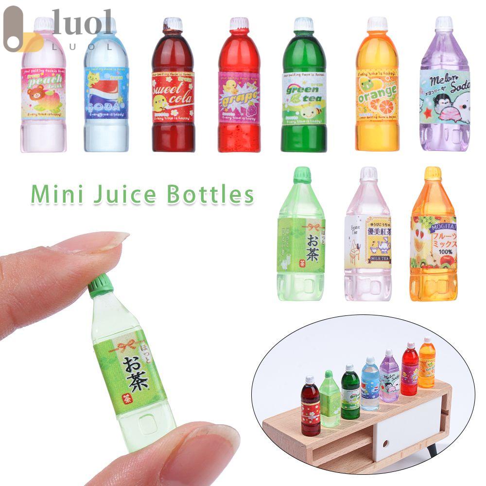 Mô hình chai nước giải khát Mini Búp bê nhà trang trí Cô gái đồ chơi