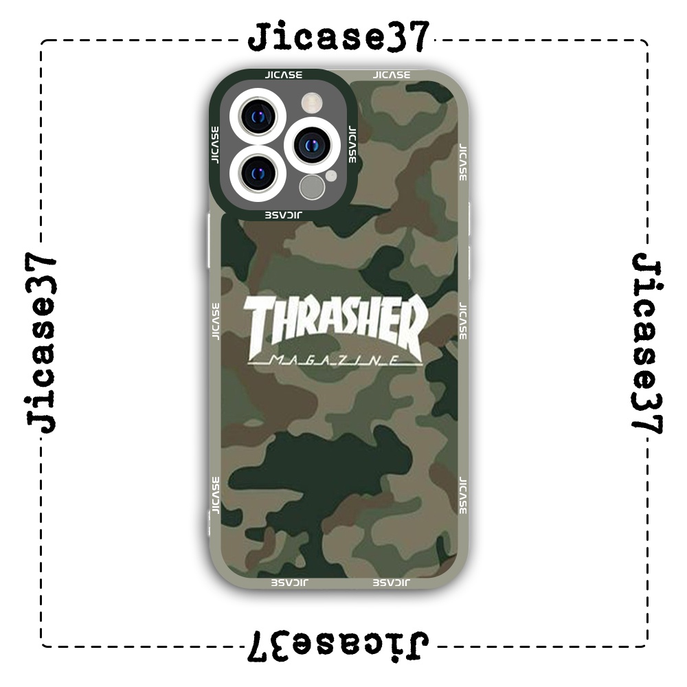 Ốp lưng iphone cạnh vuông Jicase Thrasher bộ đội 6plus/6s/6splus/7/7plus/8/8plus/x/xs/11/12/pro/max/plus/promax