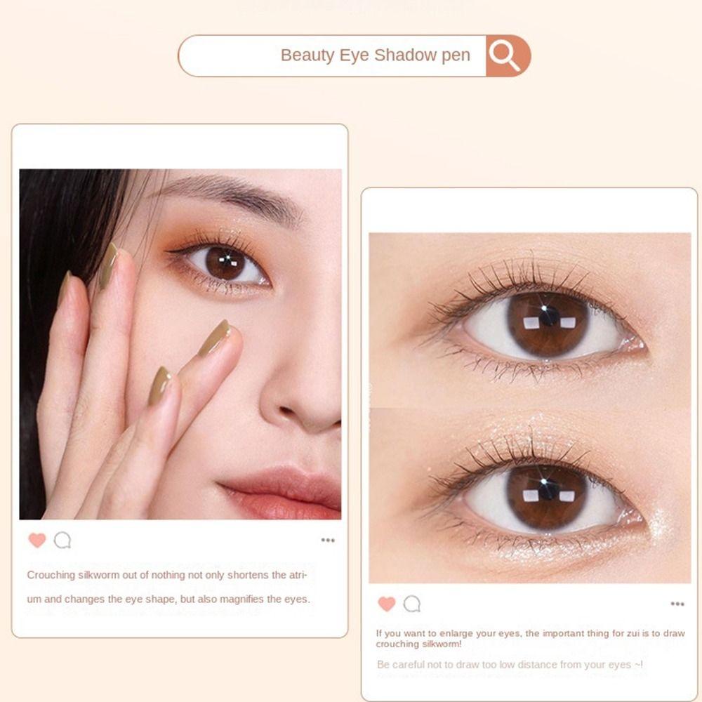 Bút Kẻ Mắt Kiêm Phấn Mắt MALCOLM Ánh Ngọc Trai Trang Điểm Bắt Sáng