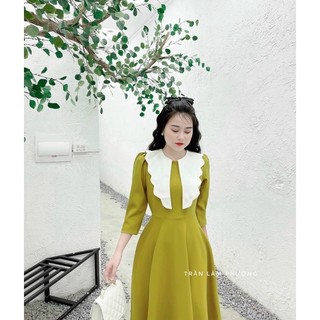 (SHOP NÀNG BÉO BIGSIZE 50KG ĐẾN 90kg) đầm xoè tay lở dự tiệc