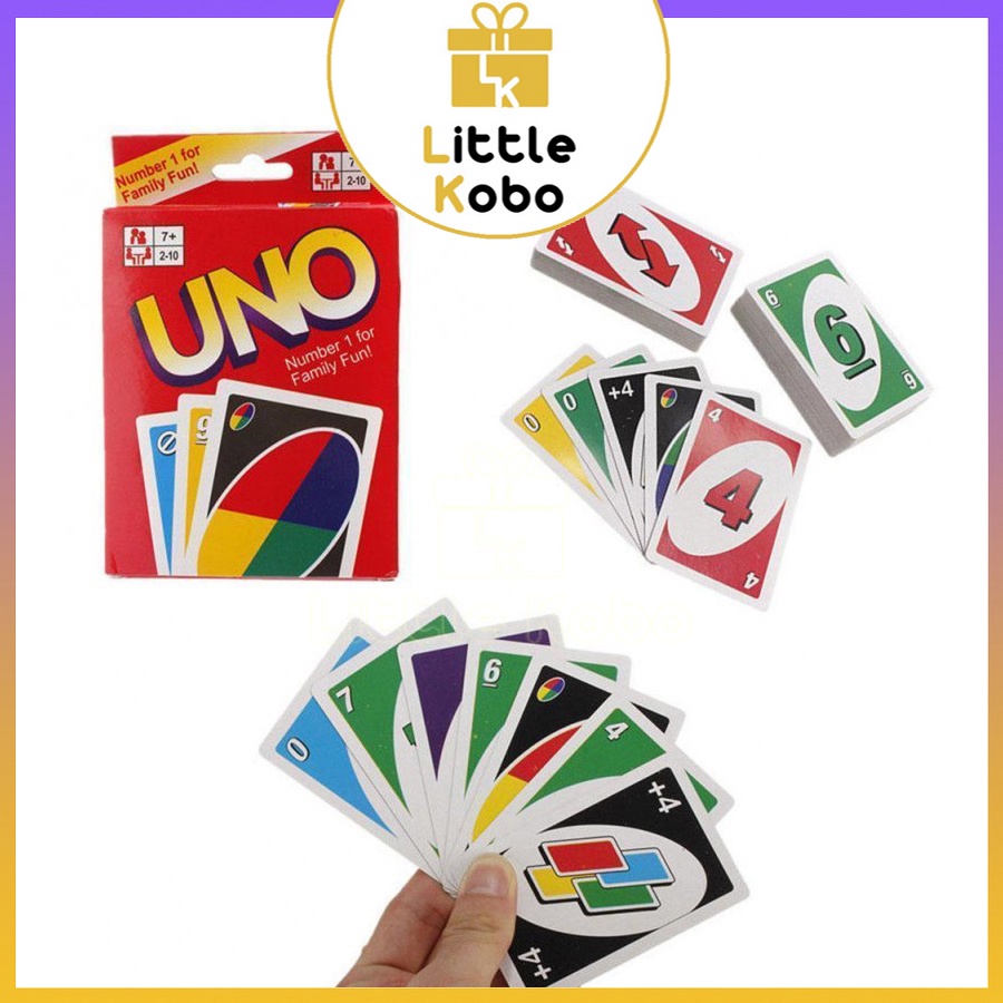 Bài Uno Boardgame 108 Lá Cơ Bản Chất Giấy Dày Đồ Chơi Trẻ Em Trò Chơi Nhóm Bạn Xả Stress Giải Trí Phát Triển Tư Duy