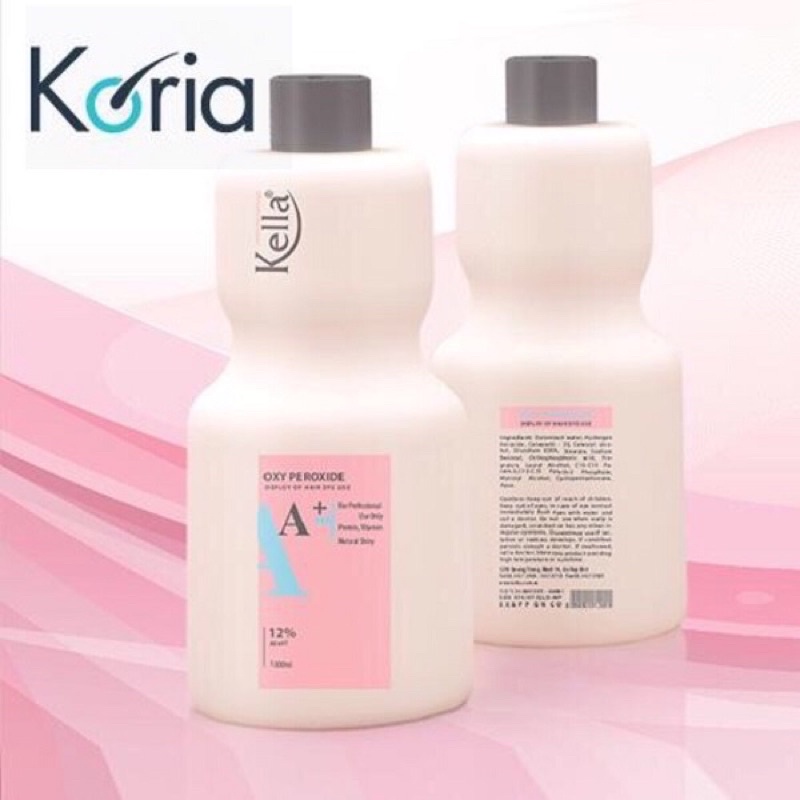 Oxy trợ nhuộm Kella A+ màu Hồng siêu dưỡng không rát