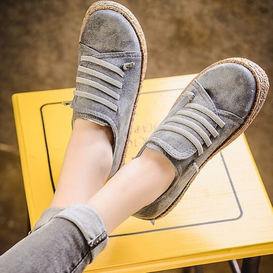 Giày Lười Đế Mềm Thời Trang retro Cho Nữ