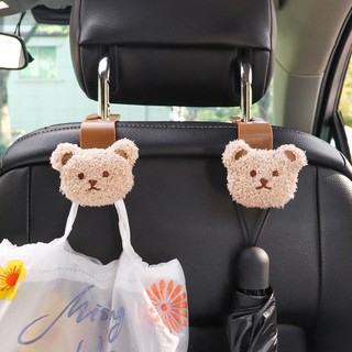 Móc treo đồ xe hơi Gấu dễ thương - Móc treo đồ cài sau ghế xe ô tô,Móc treo đồ trên xe ô tô ,Móc treo đồ ghế xe ô tô