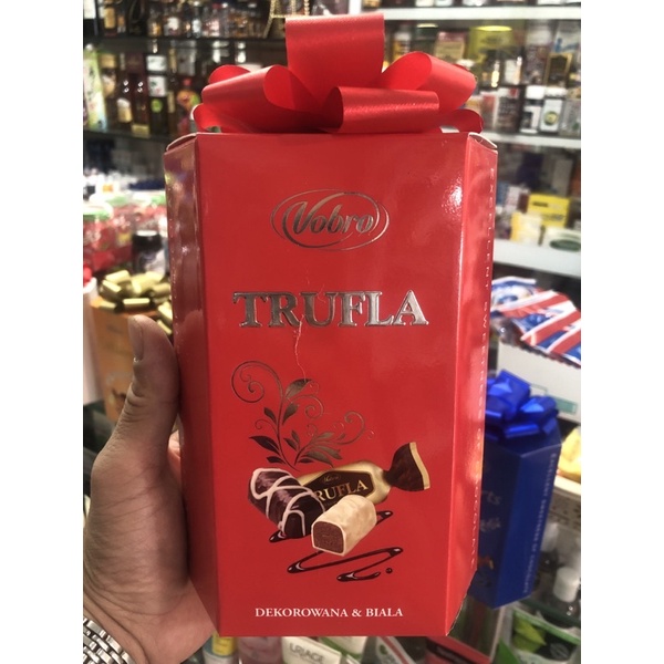 Socola Vobro trufla hộp nơ đỏ 185g