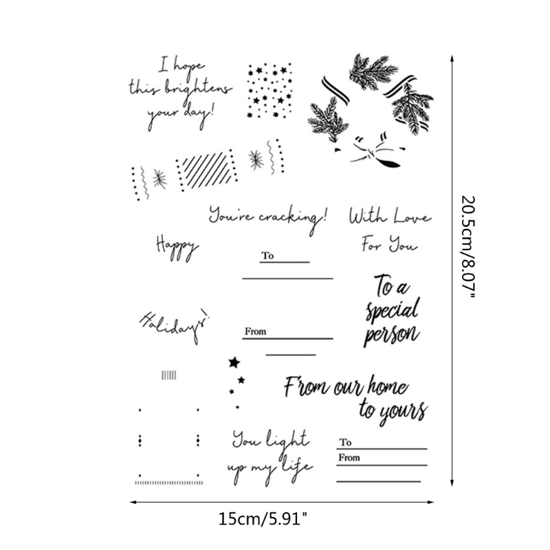 Con Dấu Silicone Trong Suốt Hình Hoa Trang Trí Sổ Tay DIY