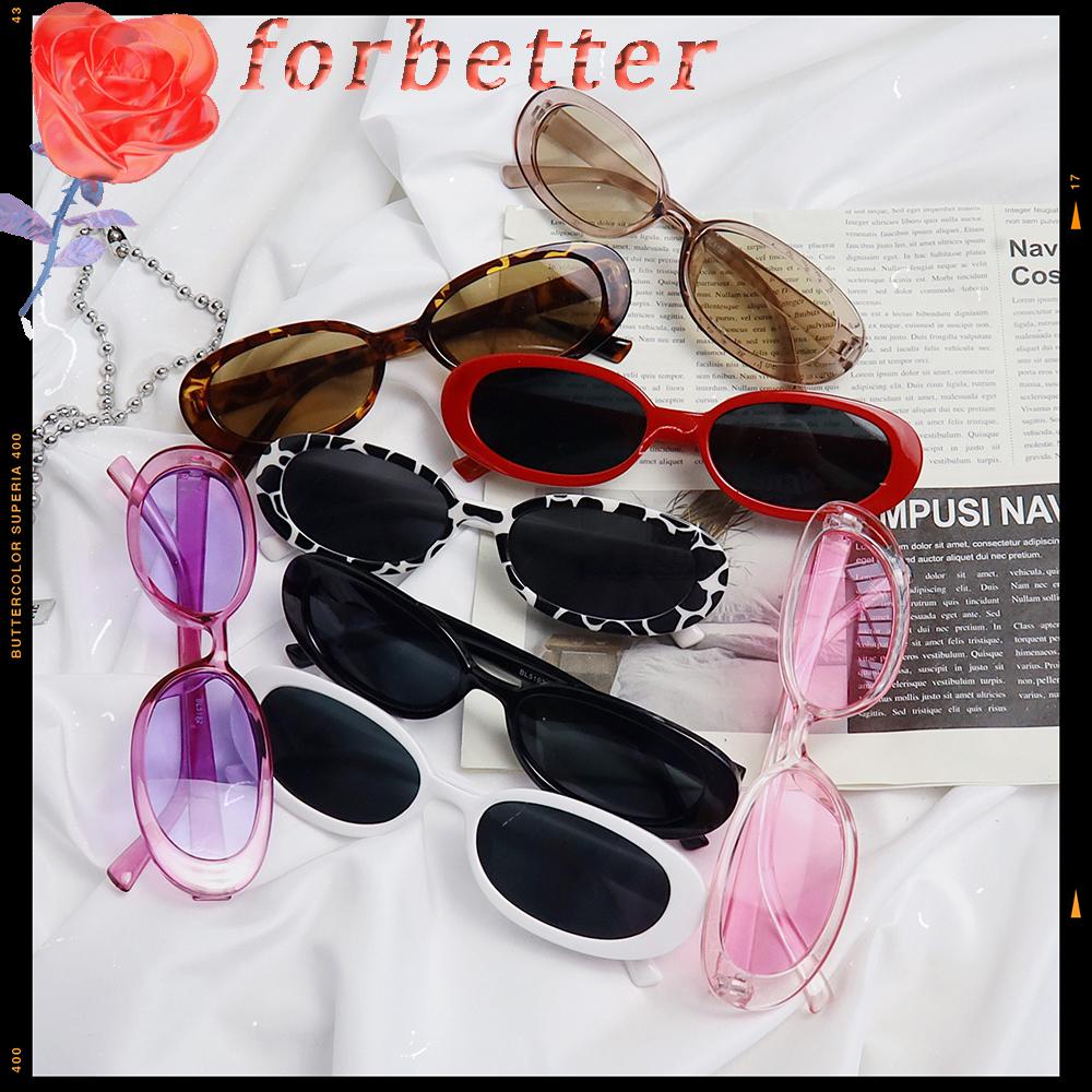 Kính Mát Gọng Oval Phong Cách Retro Thời Trang