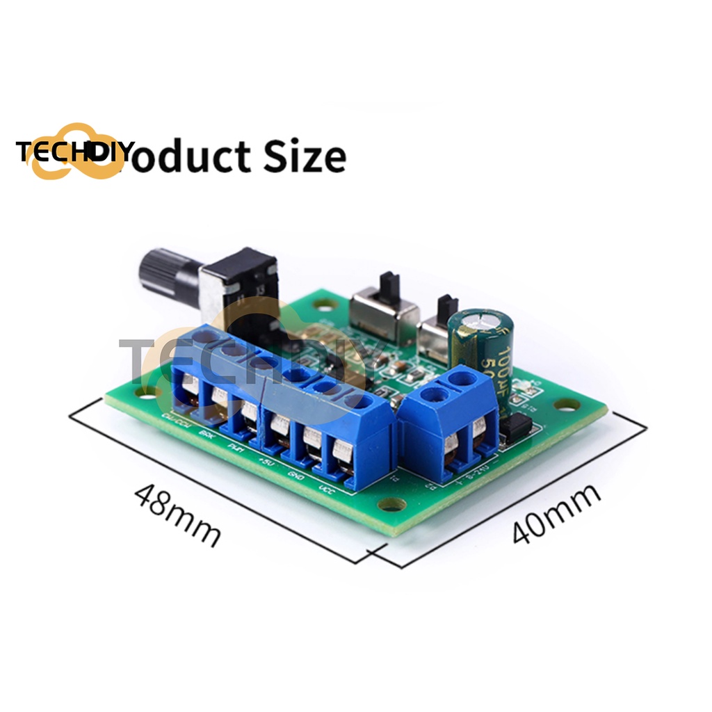 Bảng Mạch Điều Khiển Tốc Độ Động Cơ Không Chổi Than DC8-24V